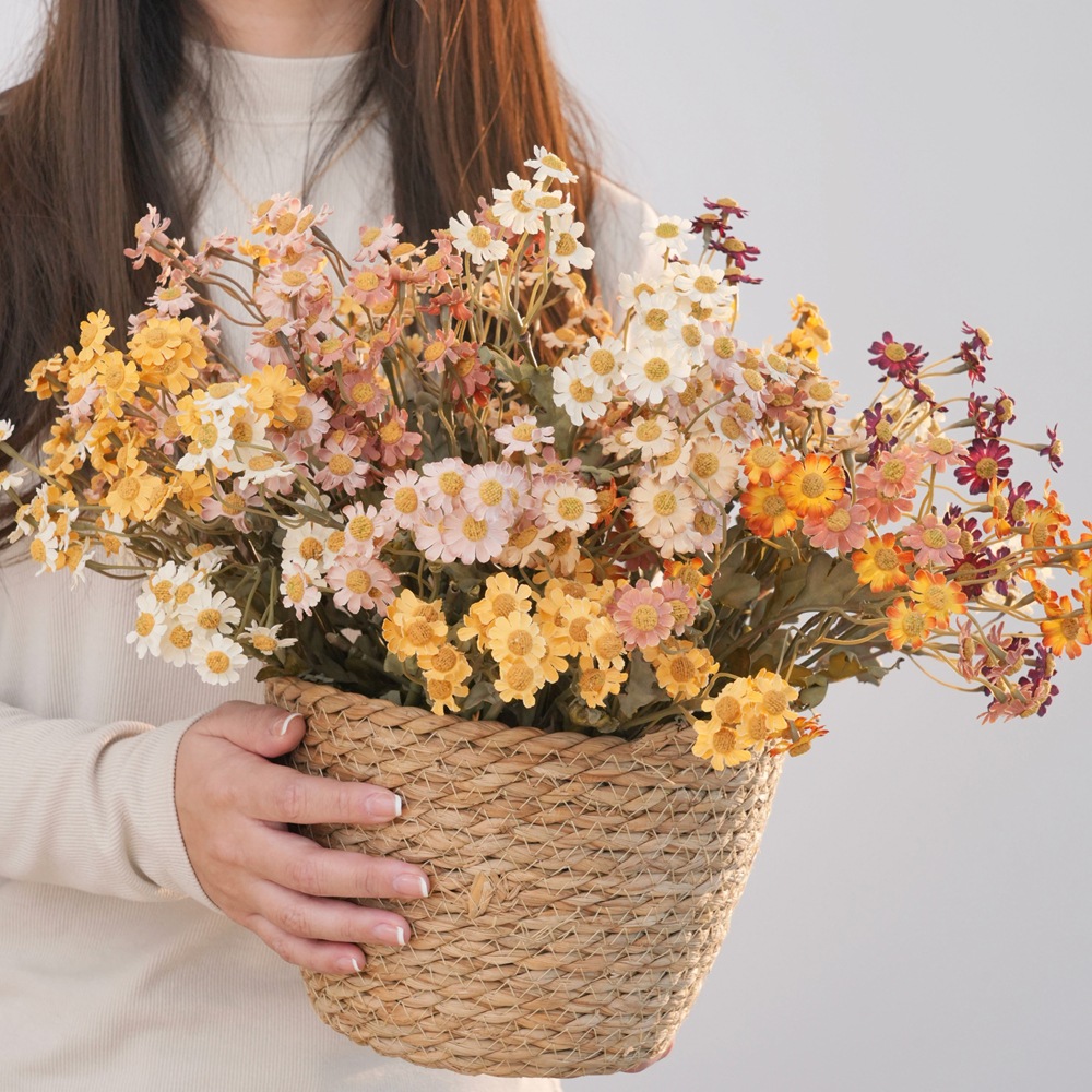 リラックスグッズ 優しい彩りの花かご ミニデイジー