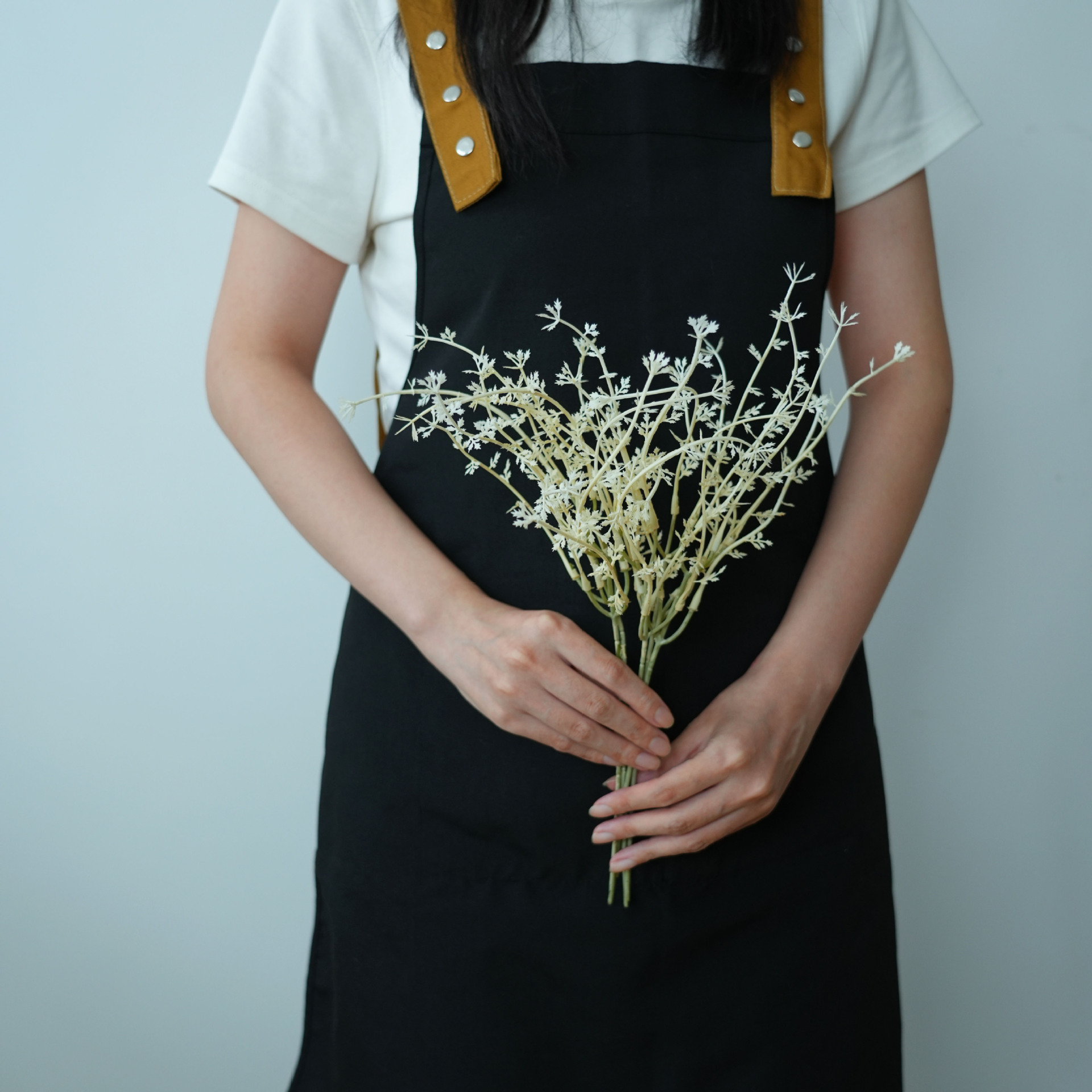 リラックスグッズ 枝物アレンジメント 白陶器の花器セット