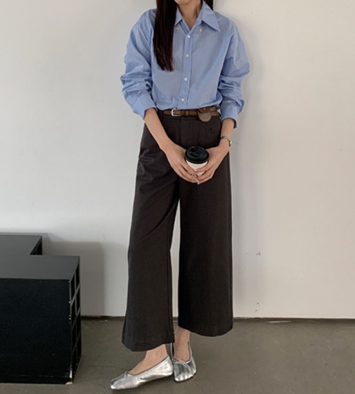 体型カバー ゆったりシルエット美脚チノパン