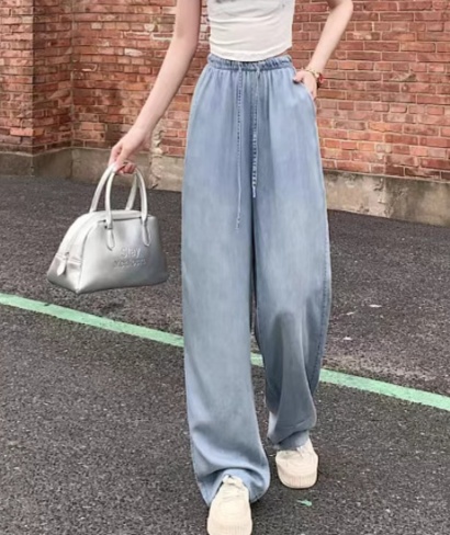 体型カバー ゆったりシルエット楽ちんワイドパンツ