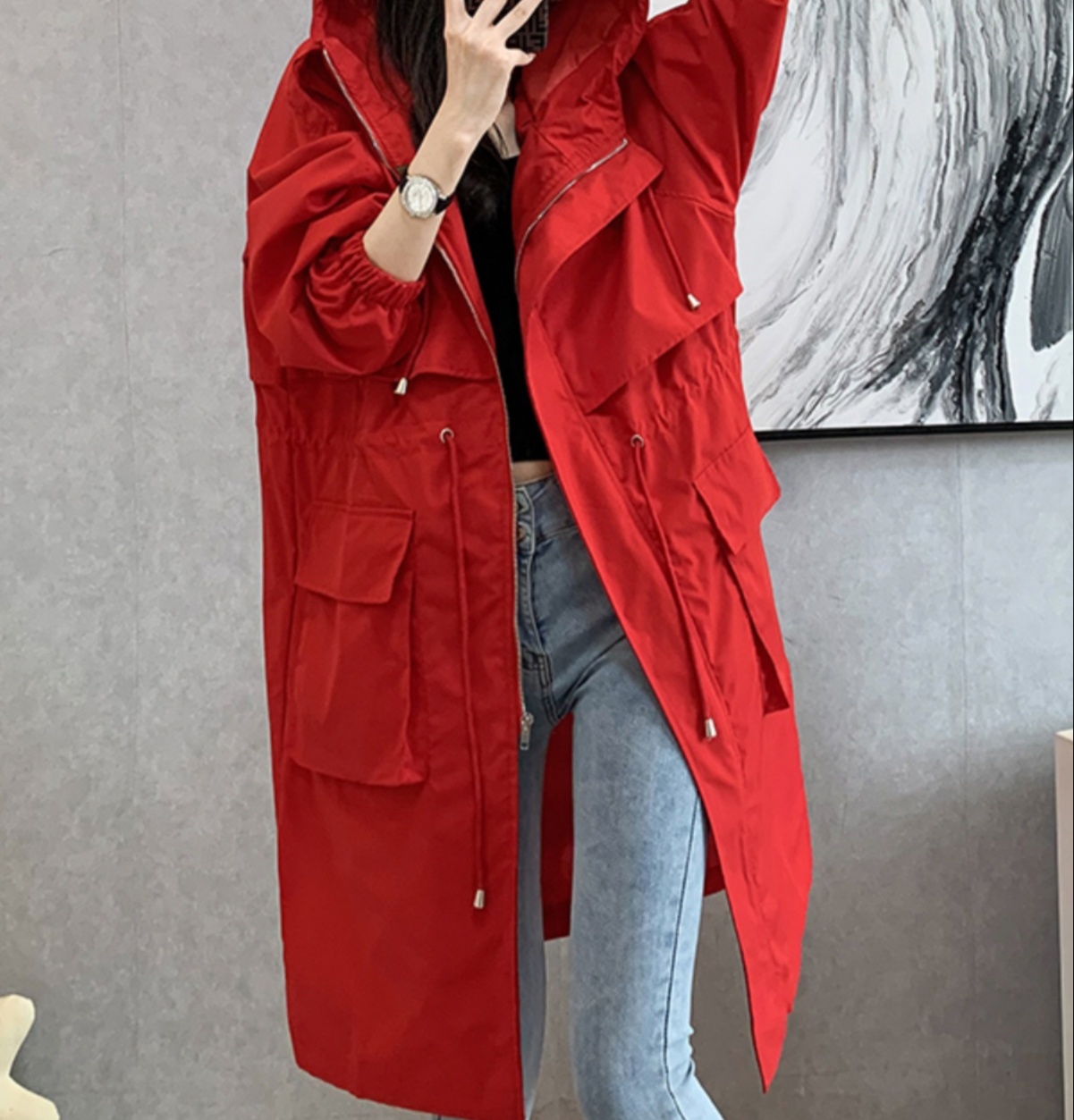 体型カバー ゆったりシルエット 美ライン 多機能ジャケット