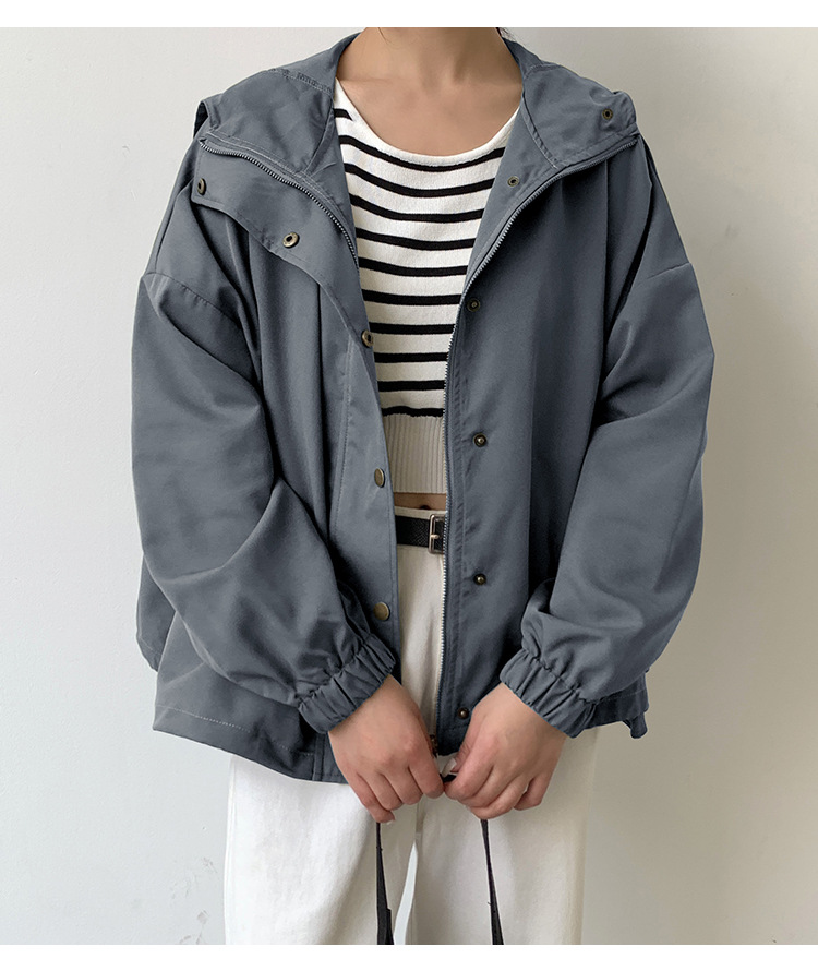 体型カバー ゆったりシルエットミリタリージャケット