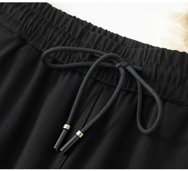 体型カバー ゆったりドレープワイドパンツ
