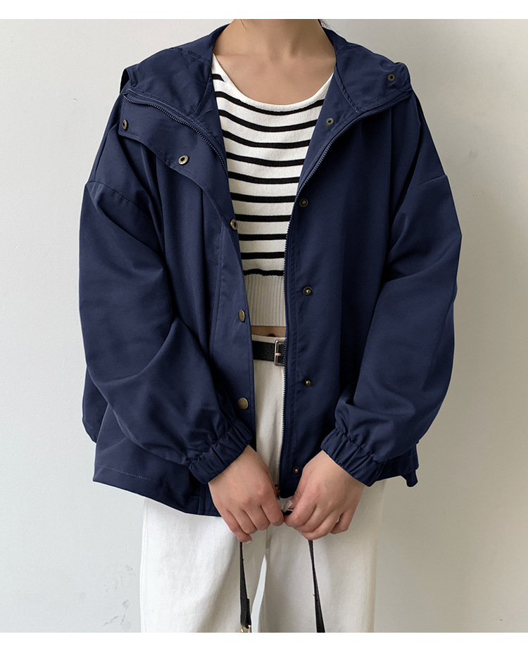 体型カバー ゆったりシルエットミリタリージャケット