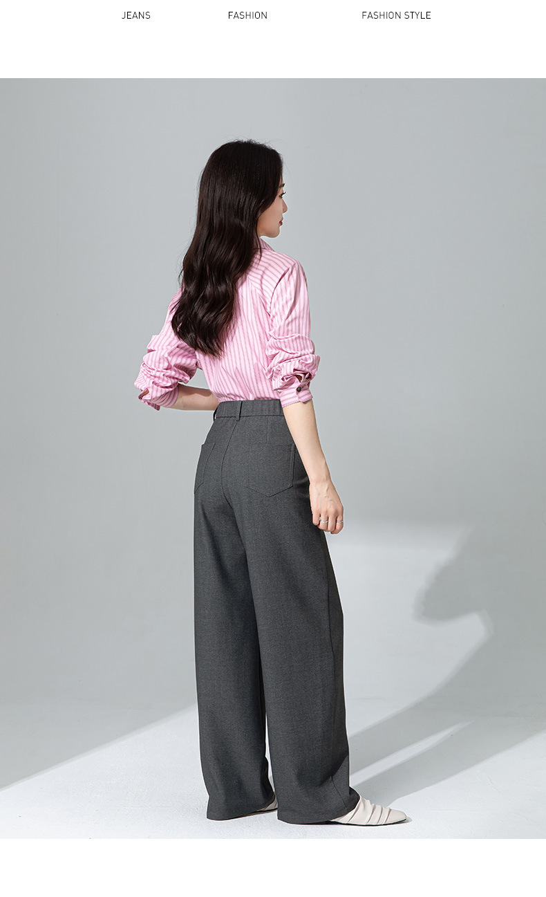 体型カバー 美シルエットゆったりワイドパンツ