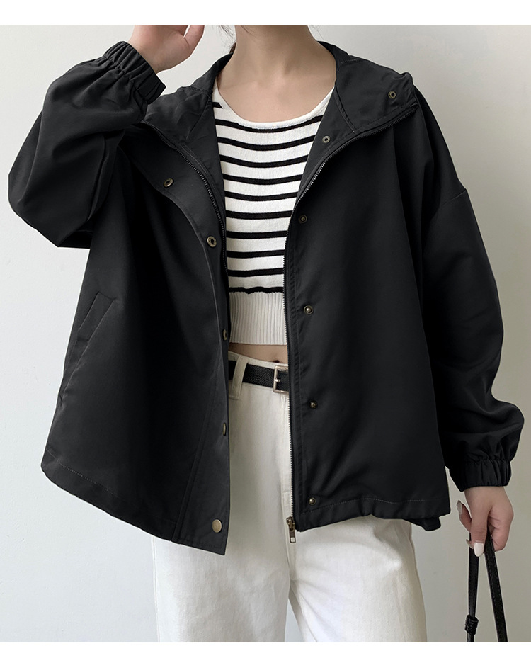体型カバー ゆったりシルエットミリタリージャケット