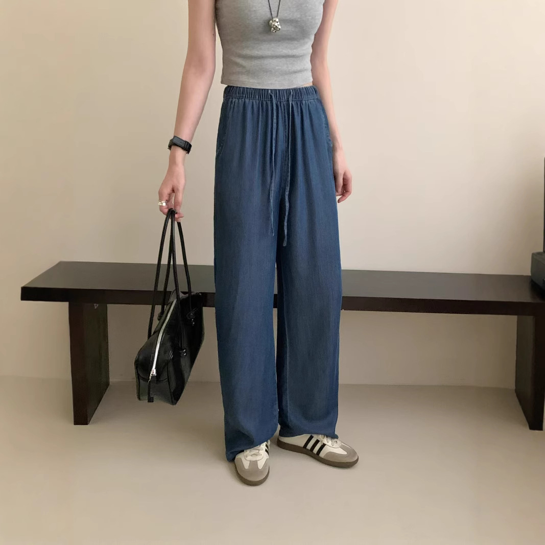 体型カバー ゆったりシルエット楽ちんワイドパンツ