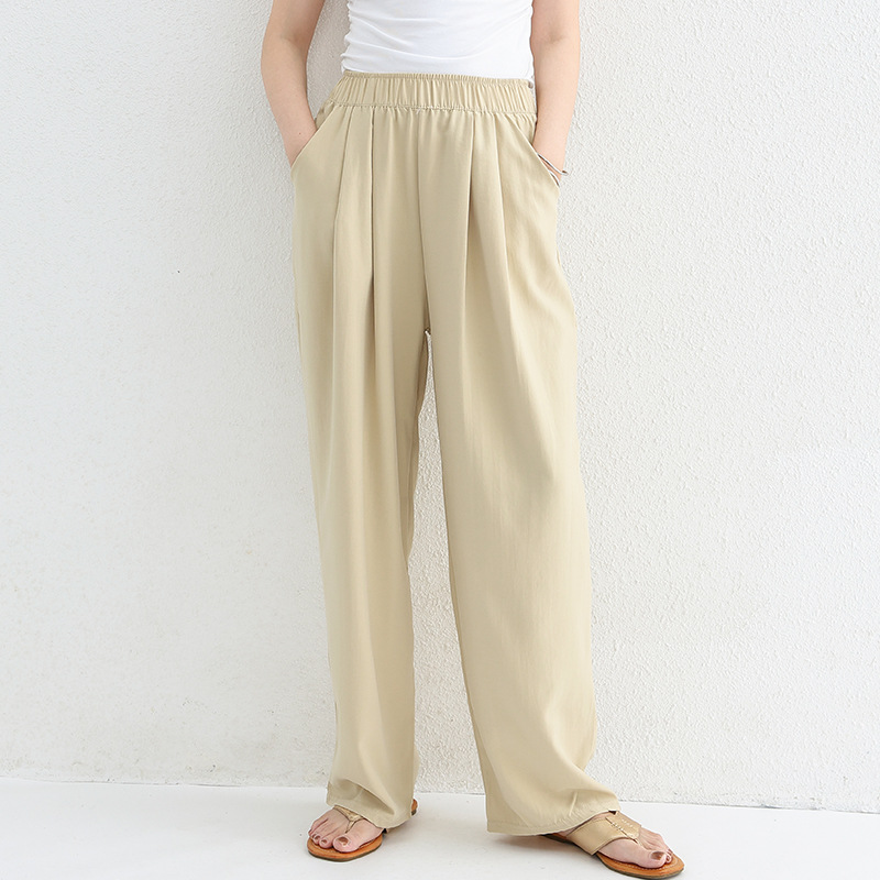 体型カバー 楽ちん快適ゆったりワイドパンツ