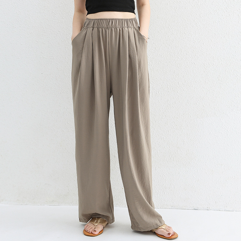 体型カバー 楽ちん快適ゆったりワイドパンツ