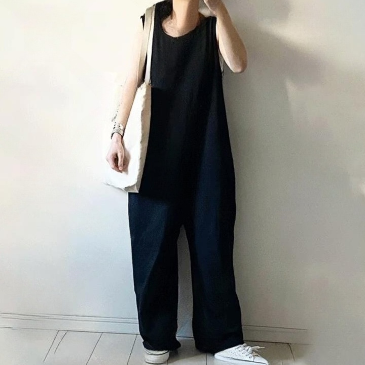 オールインワンコーデ 大人のゆったりシルエットつなぎ