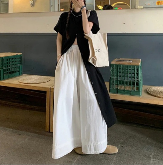 重ね着風シルエット ロング丈シャツセットアップ