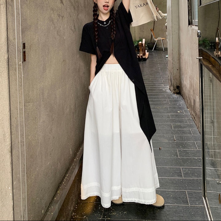 重ね着風シルエット ロング丈シャツセットアップ
