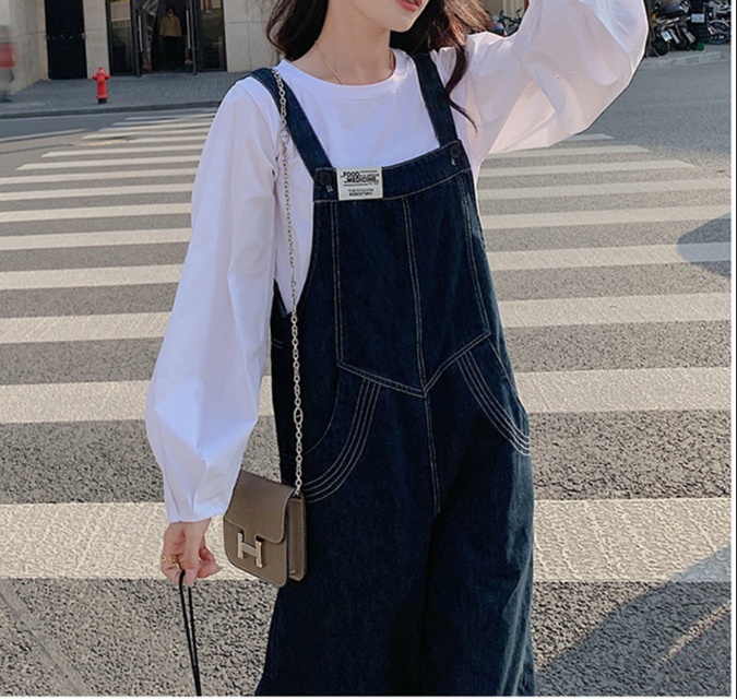 オールインワンコーデ こなれ感ゆるシルエットサロペット