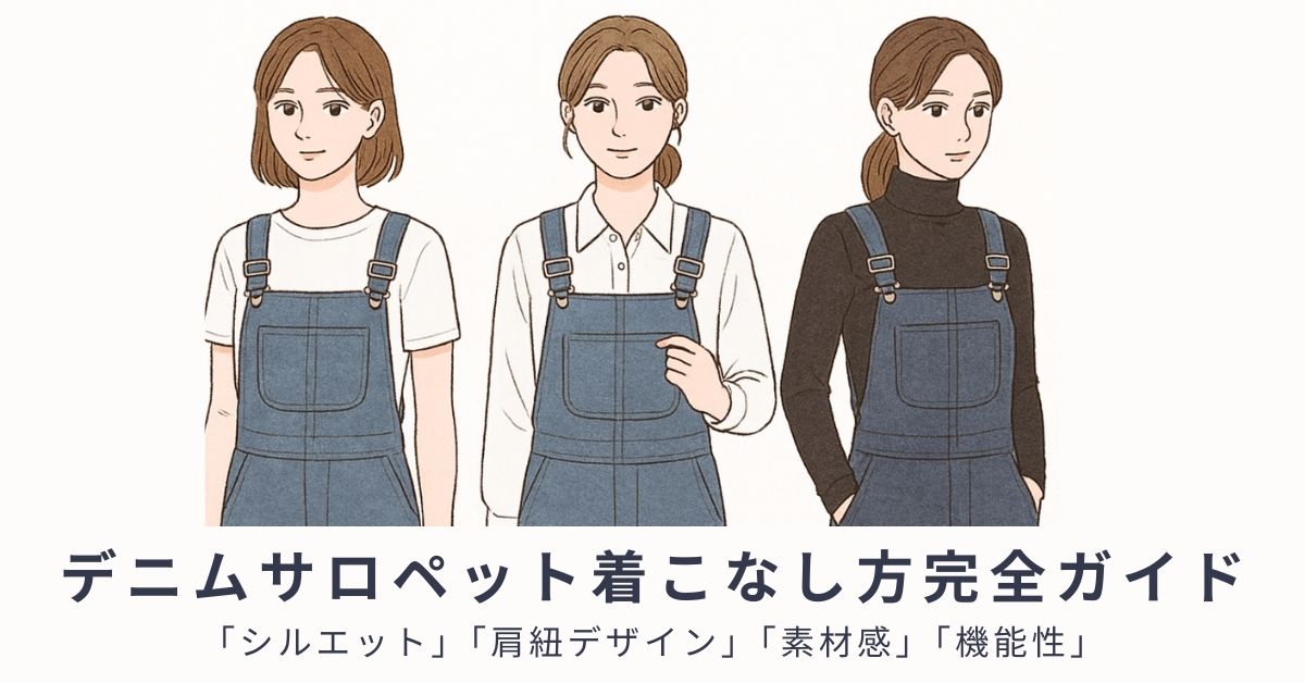 デニムサロペットで叶える大人カジュアルな毎日コーデ