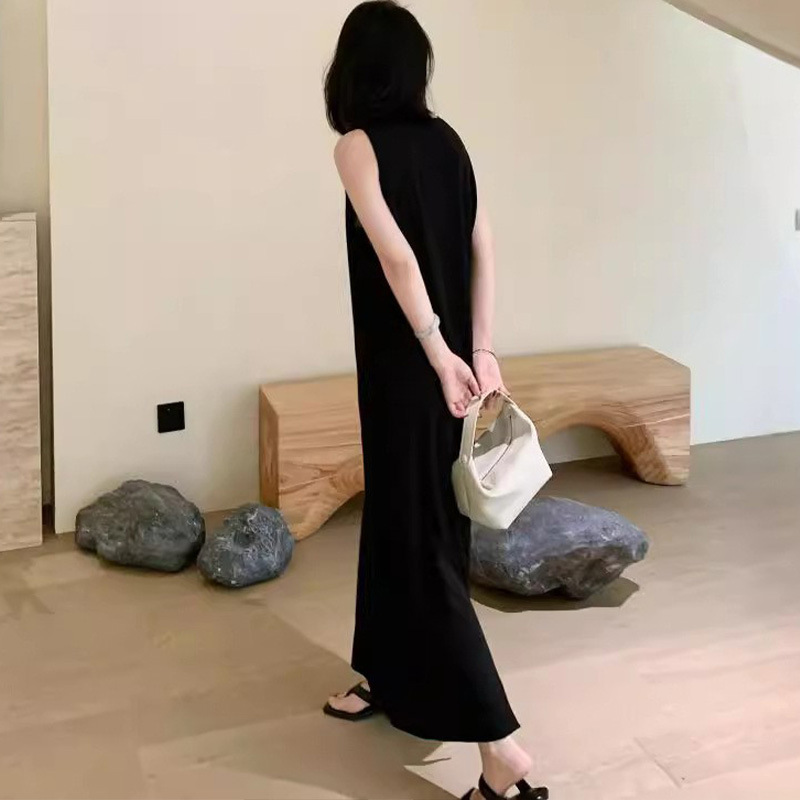 オールインワンコーデ ゆったりシルエット 大人リラックスワンピース