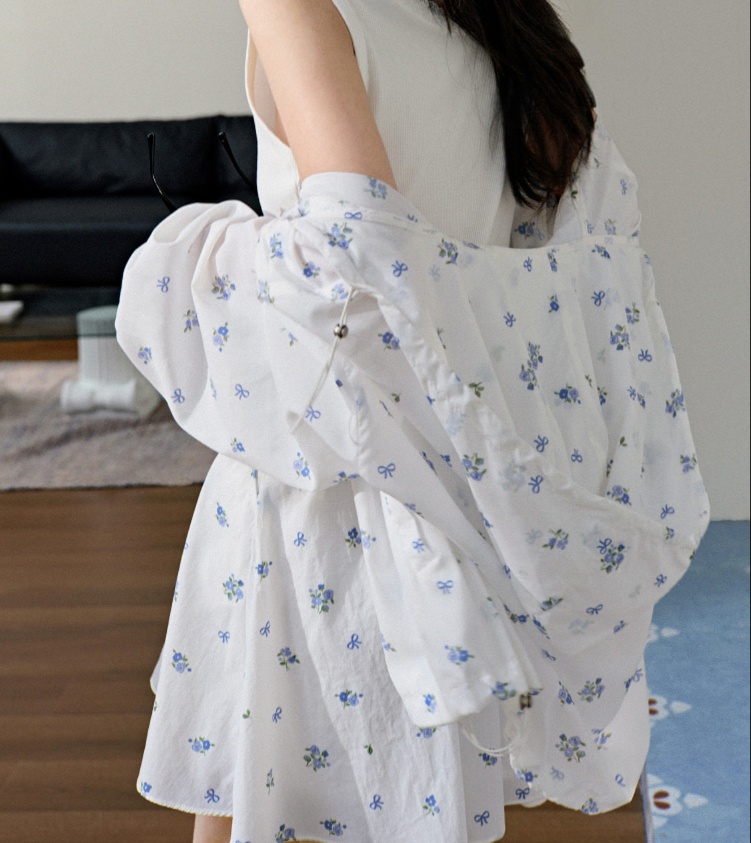 花柄ファッション 優しい花模様セットアップ