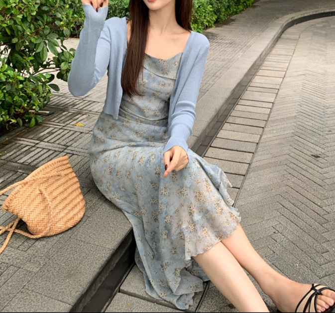 花柄ファッション 花柄キャミワンピース