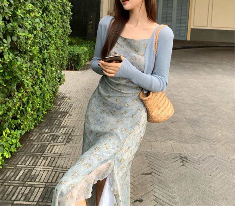 花柄ファッション 花柄キャミワンピース