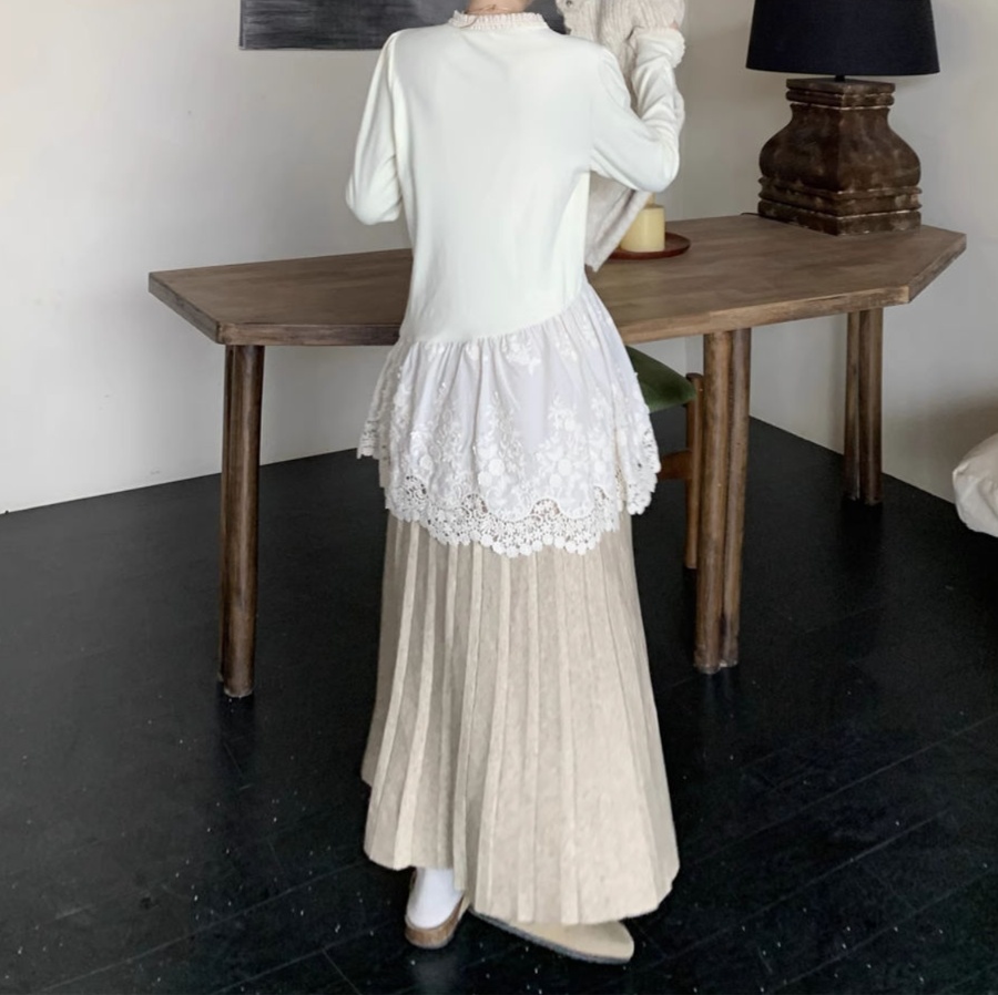 花柄ファッション ふんわり優雅なニットカーディガン