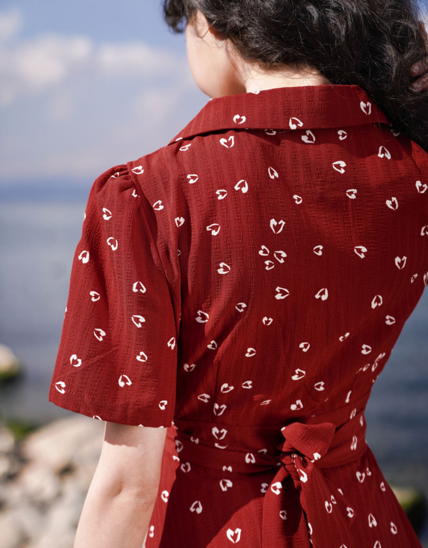 花柄ファッション 涼やかワンピース
