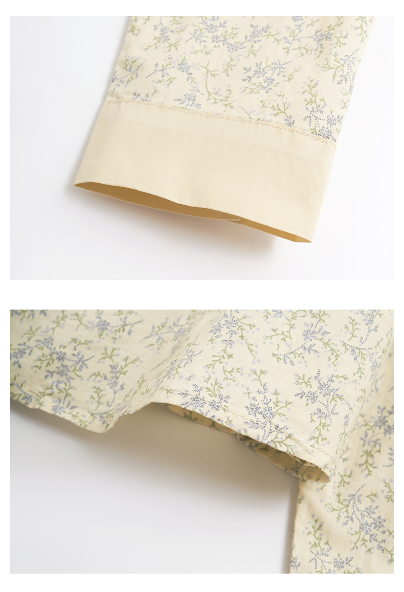 花柄ファッション 小花柄コットンブラウス
