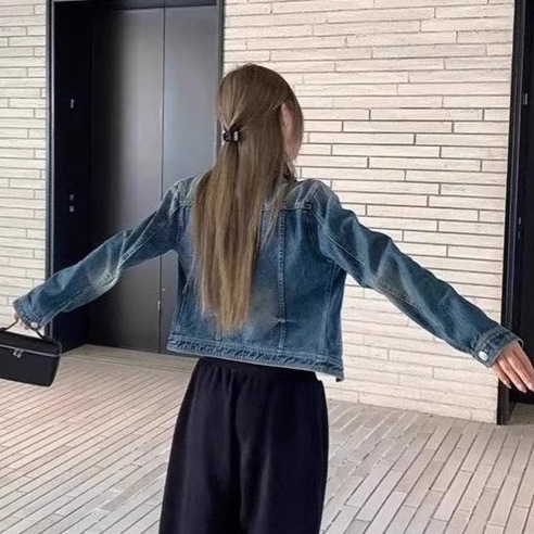 デニムファッション シンプル定番デニムジャケット