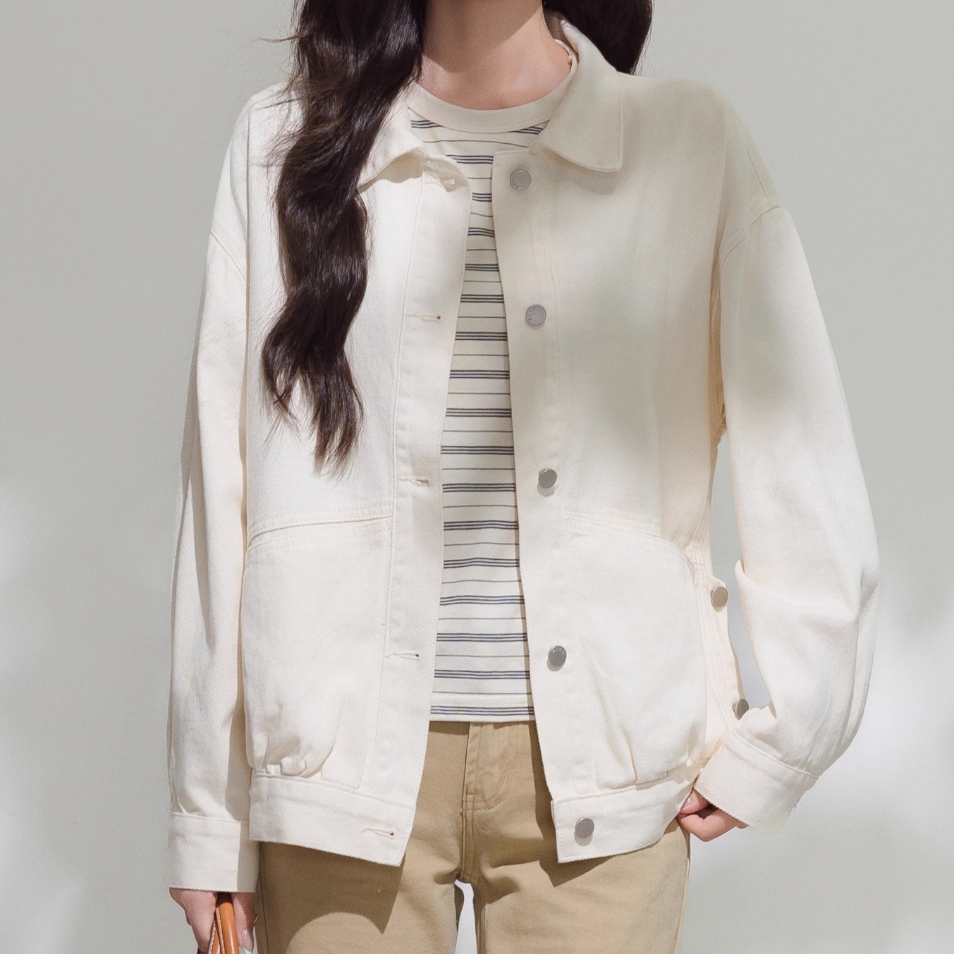 デニムファッション ゆったりシルエット デニムジャケット