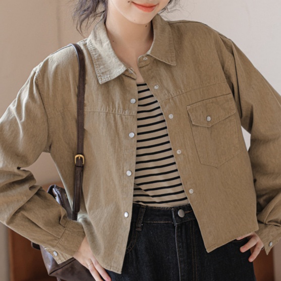 デニムファッション こなれ感たっぷり オーバーサイズシャツジャケット