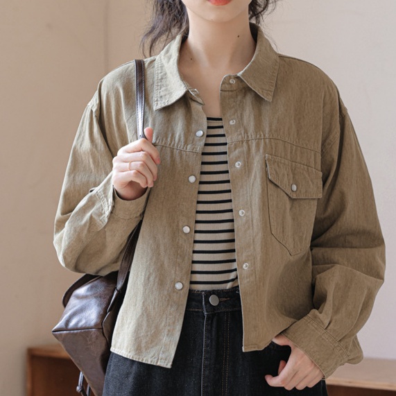 デニムファッション こなれ感たっぷり オーバーサイズシャツジャケット