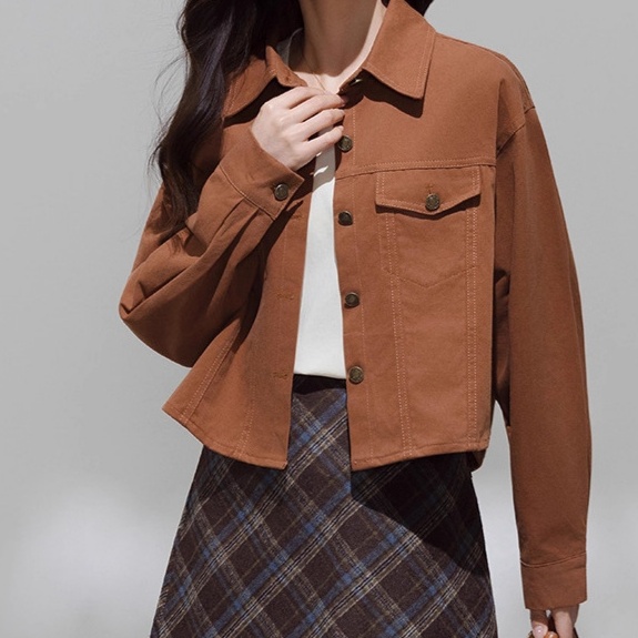 デニムファッション ゆったりシルエット ジャケット