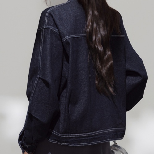 デニムファッション こだわりステッチデニムジャケット