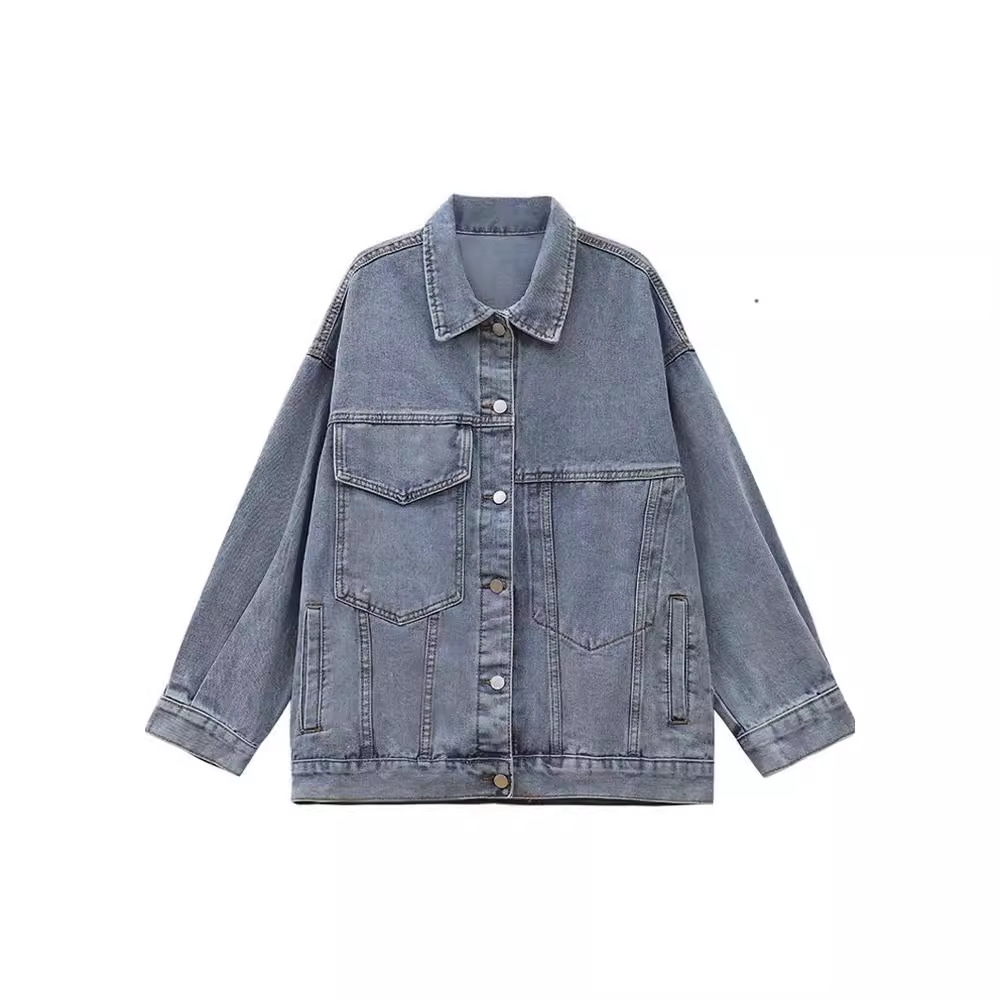 デニムファッション ゆったりシルエットデニムジャケット