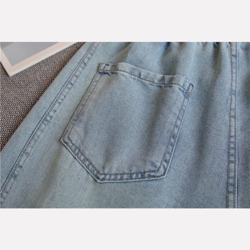デニムファッション ゆったり快適ワイドデニムパンツ