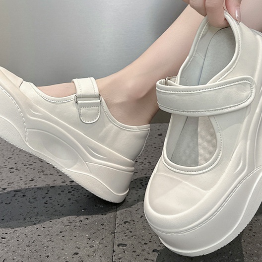 レザーファッション 厚底ストラップシューズ