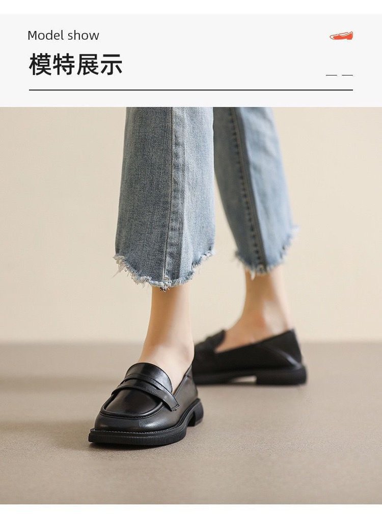 レザーファッション クラシックペニーローファー