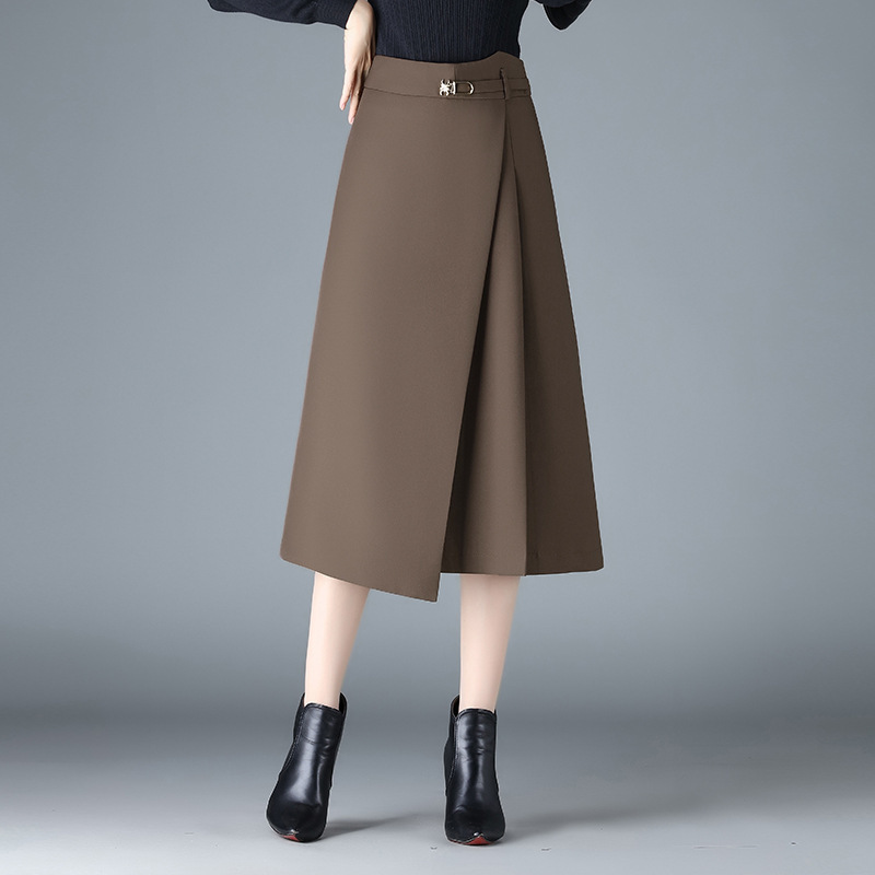 ロングスカート エレガントラップスカート