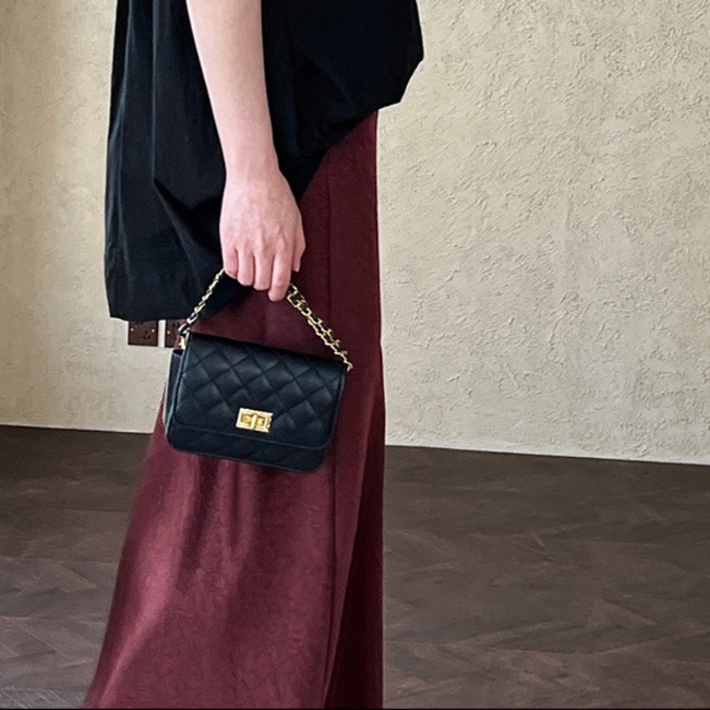 ロングスカート 上品シルエット光沢サテンマーメイドスカート