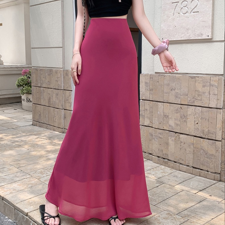ロングスカート マーメイドシルエットスカート