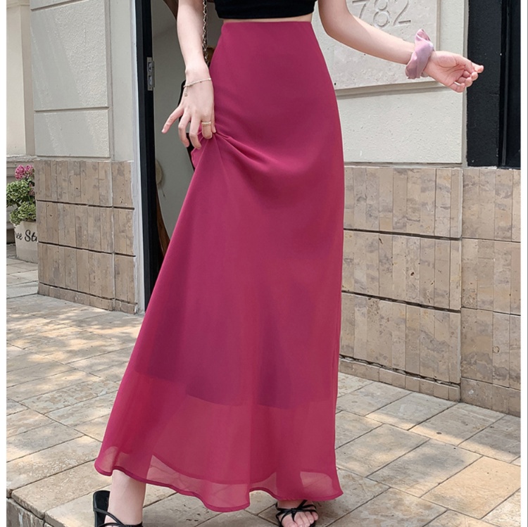 ロングスカート マーメイドシルエットスカート