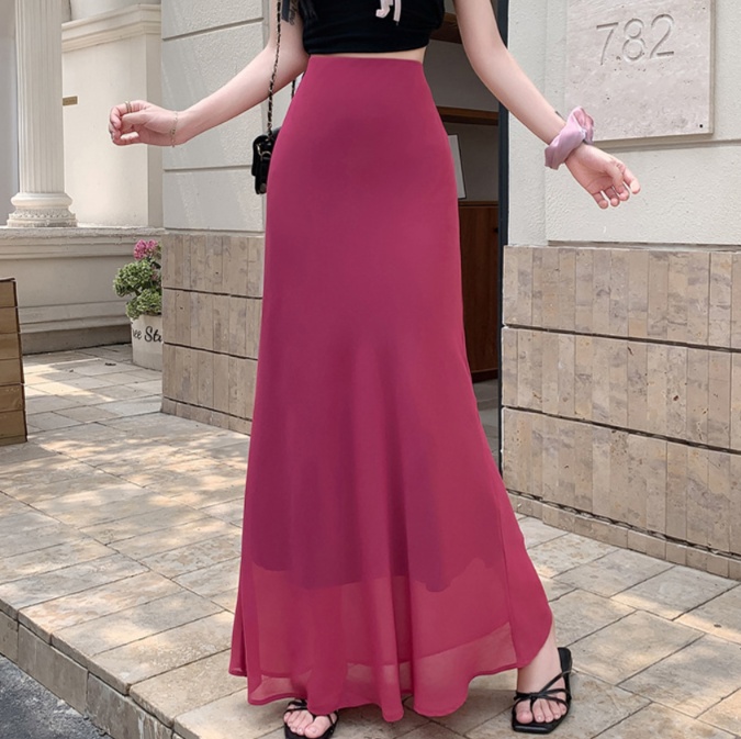 ロングスカート マーメイドシルエットスカート