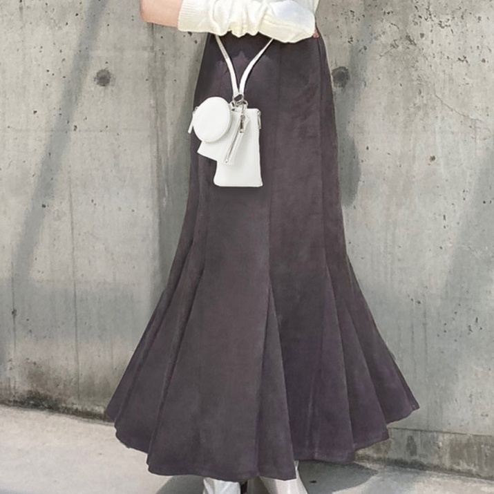 ロングスカート 上品マーメイドシルエットスカート