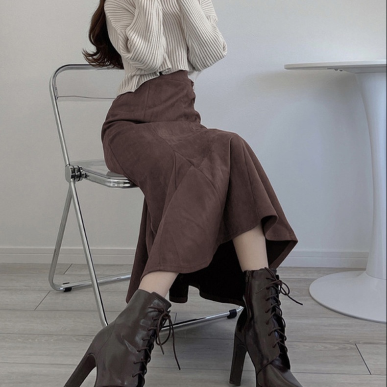 ロングスカート 上品マーメイドシルエットスカート
