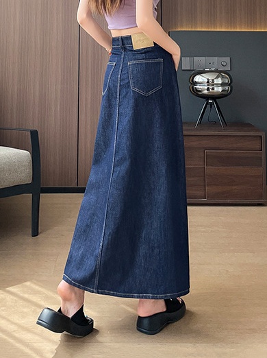 ロングスカート ハイウエストフレアAラインスカート