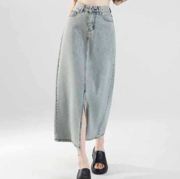 ロングスカート ストレートシルエット マキシ丈スカート