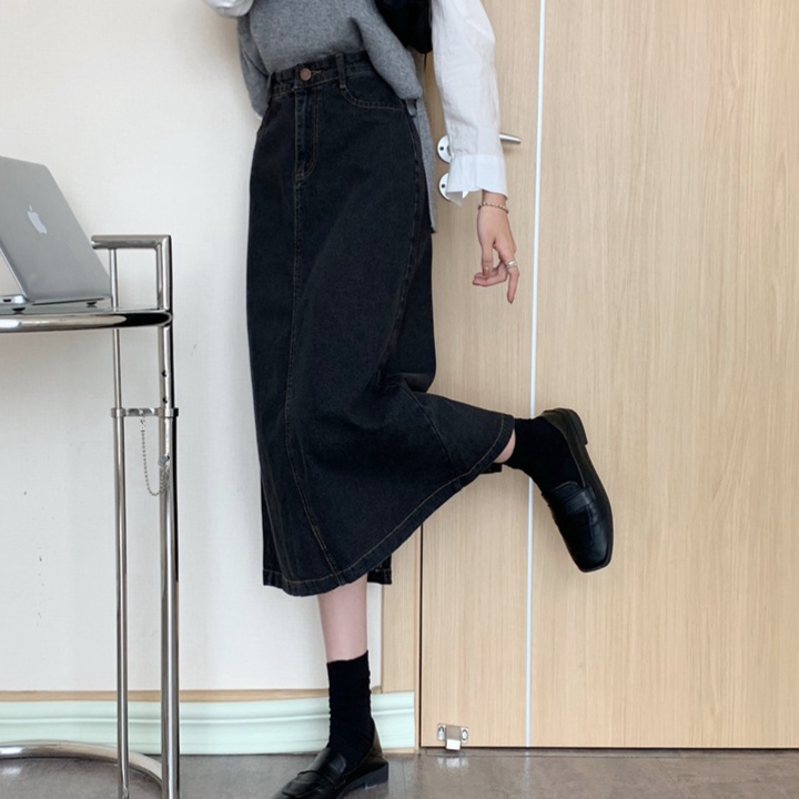 ロングスカート 着回し抜群 デニムスカート