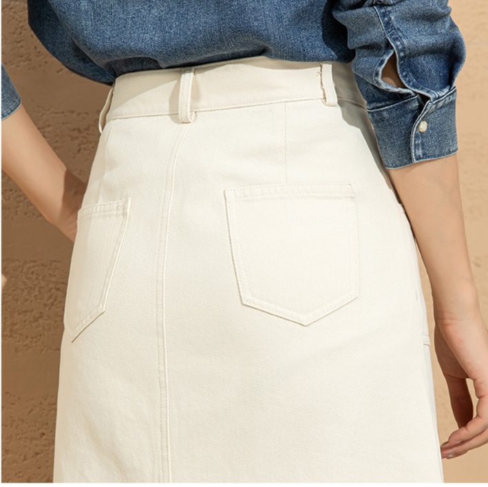 ロングスカート フロントスリット入りスカート