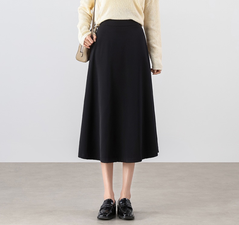 ロングスカート 上品なフレアシルエット ミディ丈スカート