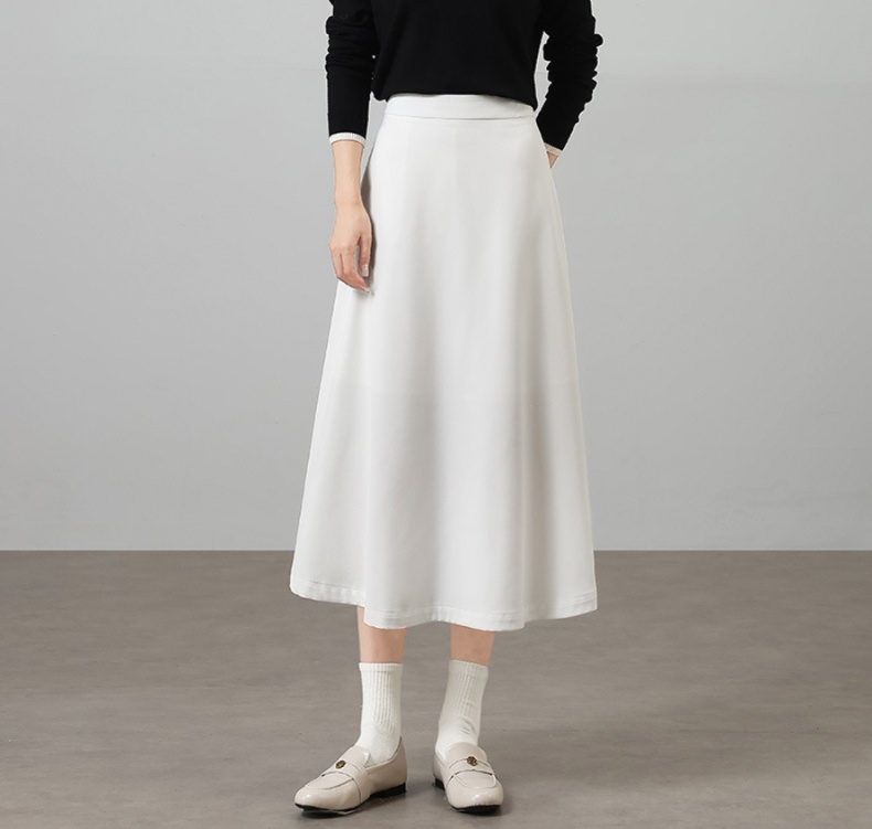 ロングスカート 上品なフレアシルエット ミディ丈スカート