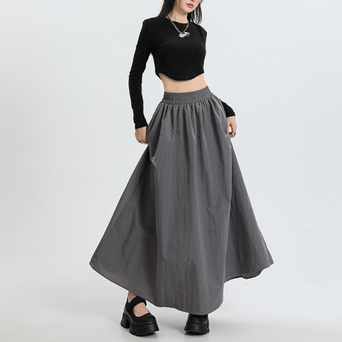 ロングスカート ふんわり広がる優雅なマキシ丈フレアスカート