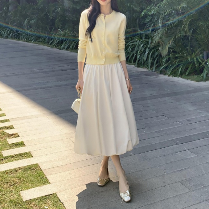 ふんわり優美バルーンロングスカート